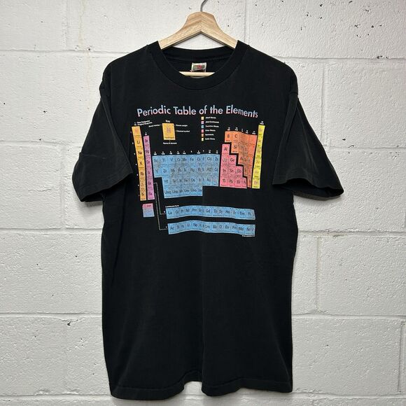 Vintage 1990s Periodic Table of the Elements Tee - Picture 1 of 4